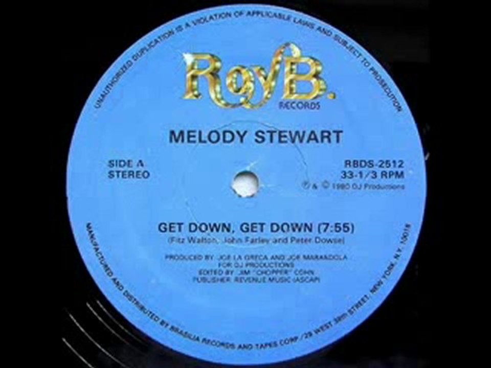 80s soul funk disco/music-Melody Stewart-Get down, get down