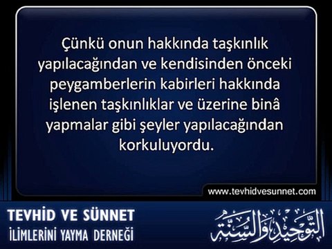 Nebî sallallahu aleyhi ve sellem'in Kabrinin Mescidde Olduğu