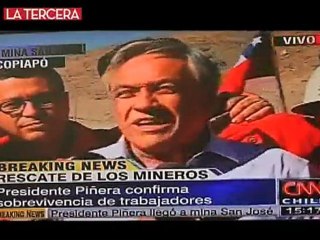 Comunicacion con los 33 mineros chilenosa atrapados