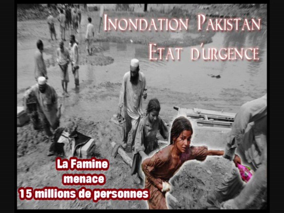 ETAT D'URGENCE INONDATION PAKISTAN