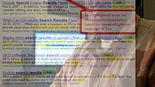 How To Get Search Results: Google Top Ten Ranking