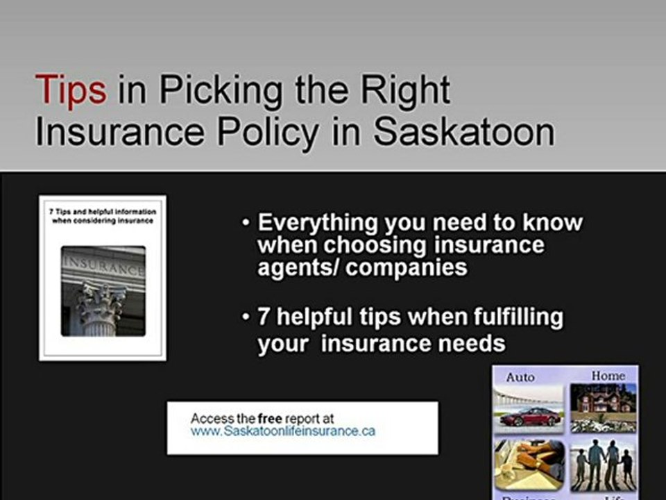 Saskatoon Life Insurance - Choose the right ins while savin