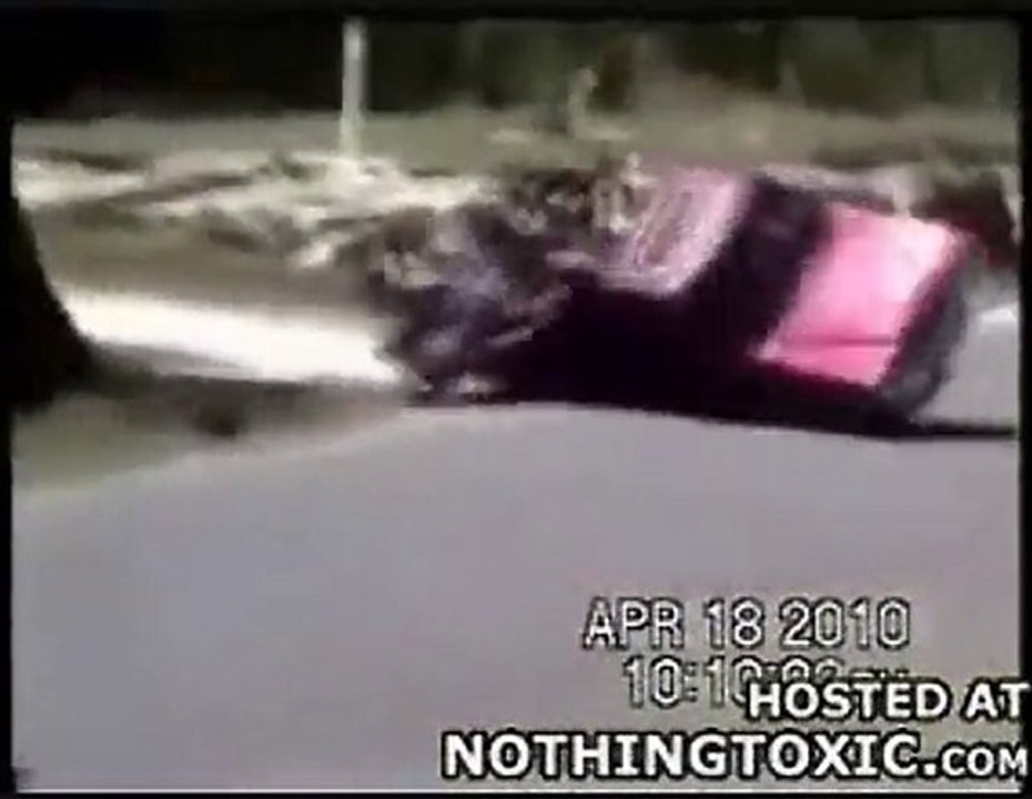 Ute With People Spins Wildly Out of Control