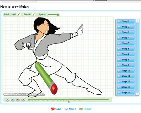 How to draw Mulan (Disney) - SketchHeroes.com