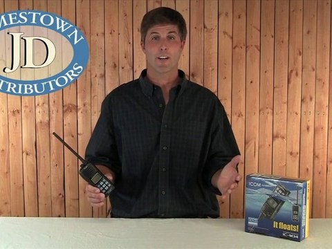 Icom IC M34 Handheld VHF Radio Product Demo