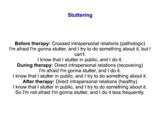 Relational therapy - Stuttering