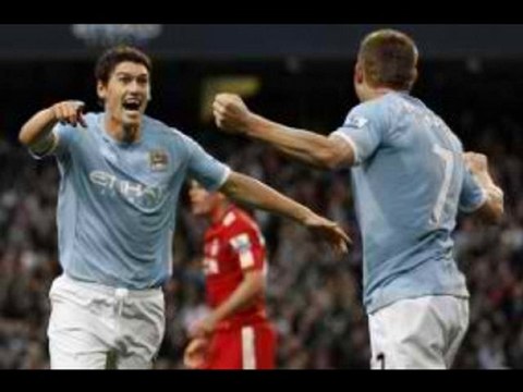 Manchester City 3-0 Liverpool Barry great finish,Tevez doubl