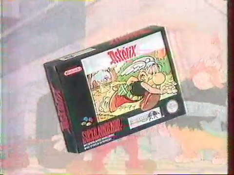 Publicité Astérix Super Nintendo 1993