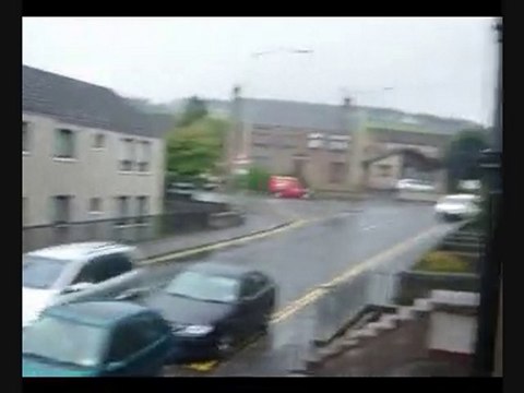 Forfar Davy Laing Sunbathes In The Pouring Rain