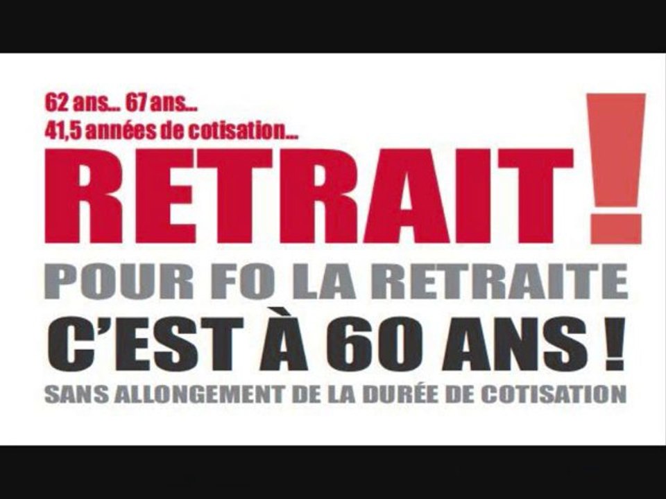 FO - BIAGGI - Pour le retrait du projet sur les retraites