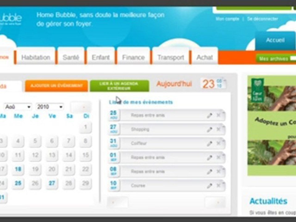 S'organiser avec Home Bubble !