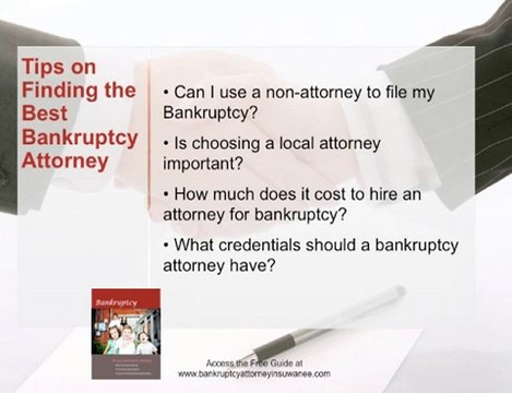 Bankruptcy Attorney In Suwanee - Choose the Best Bankruptcy