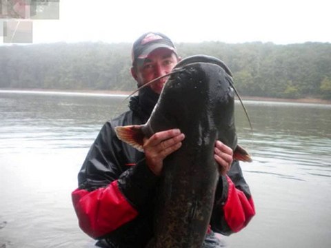 peche au brochet et silure en float-tube.