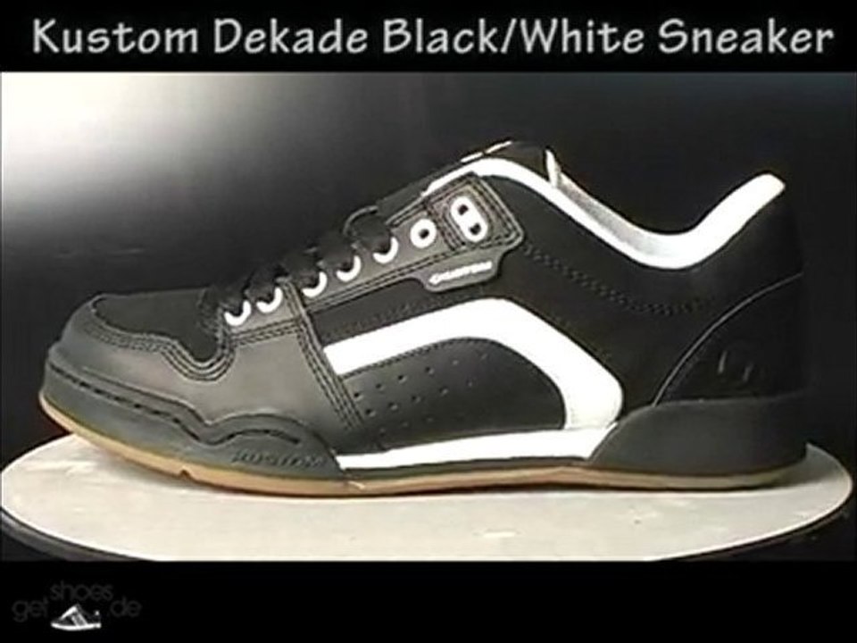 Kustom Schuhe Dekade Black White jetzt bei www.getshoes.de