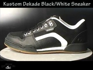 Kustom Schuhe Dekade Black White jetzt bei www.getshoes.de