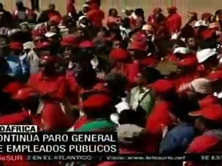 Continúa para general de empleados públicos en Sudáfrica