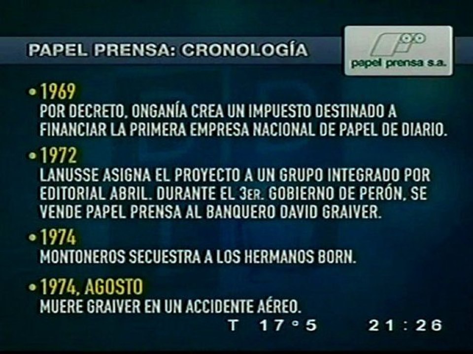 1/2 Historia de Papel Prensa