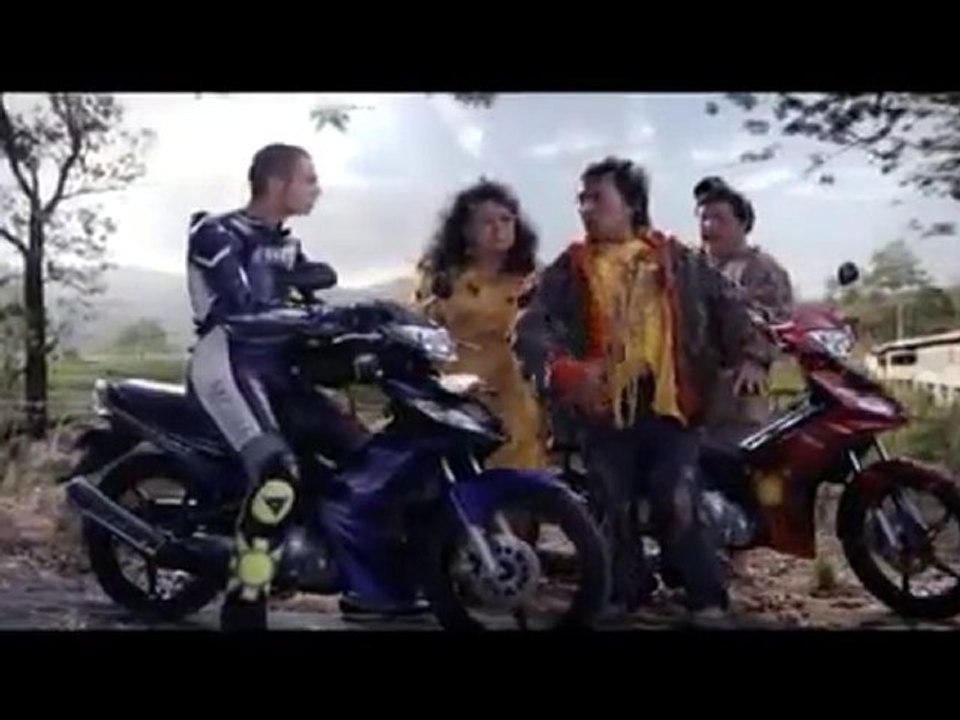 Valentino Rossi Riding T135 Jupiter Motorcycle Commercial