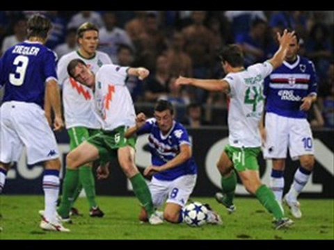 Sampdoria 2-3 Werder Bremen Rosenberg,Pizzaro great-strike