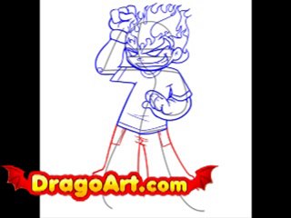 How to draw a simple cartoon, step by step