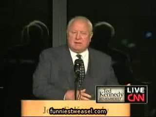 HILARIOUS Edward Kennedy Memorial Service   John Culver  Pa