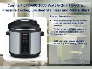 Cuisinart CPC-600 Electric Pressure Cooker