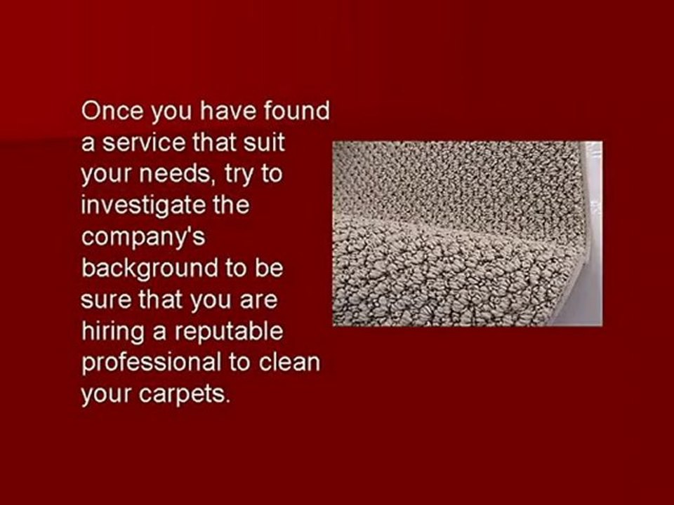 Finding A Good Carpet Cleaning Service