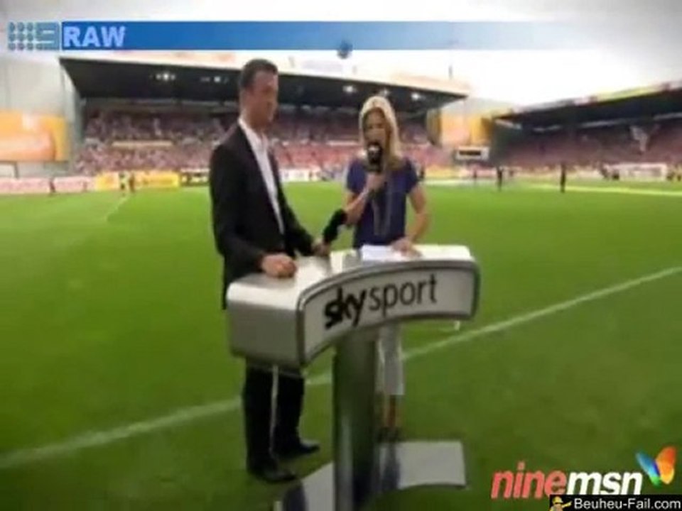 TV reporter Jessica Kastrop hit in head by soccer ball