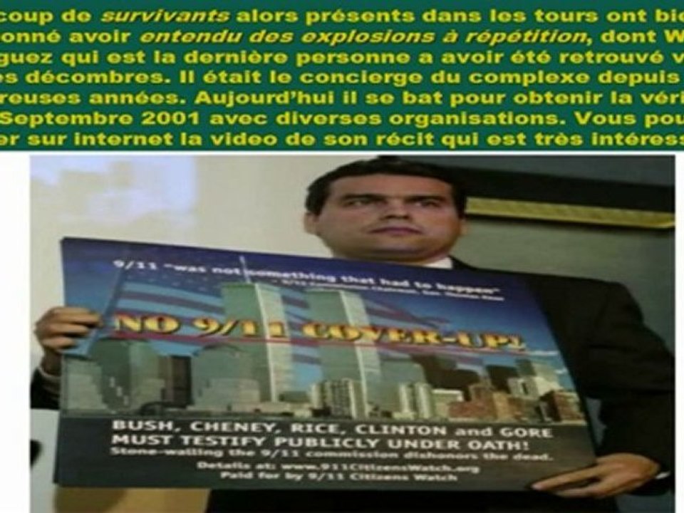 Le 11 Septembre 2001.. Les zones d'ombres...
