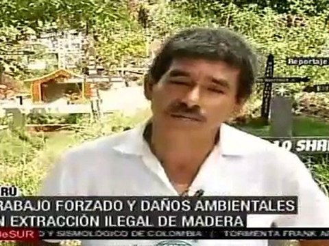 Obreros en condiciones de esclavitud en la Amazonía peruana