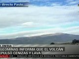 Volcán Galeras en Colombia entra en proceso de erupción
