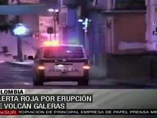 Alerta roja por erupción de volcán Galeras