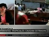 Tormentas tropicales causan estragos en Centro y Suramérica