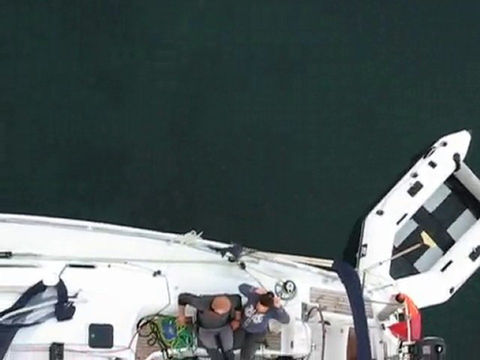 Sein, vue du cockpit depuis le mat