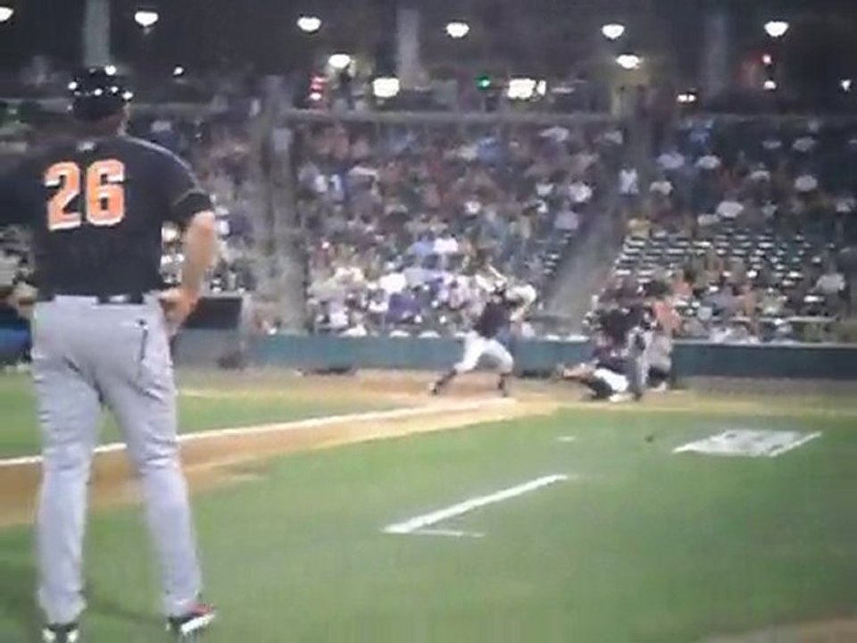 Brandon Belts his first Triple-A HR