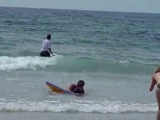 20100728 Nico et Papa Bodyboard Lacanau