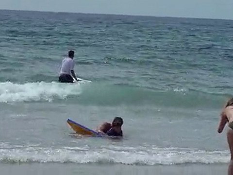 20100728 Nico et Papa Bodyboard Lacanau