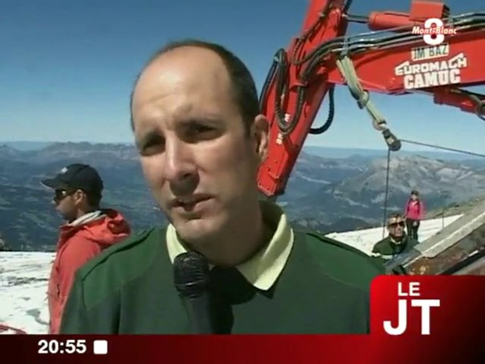Vidange du glacier de Tête-Rousse