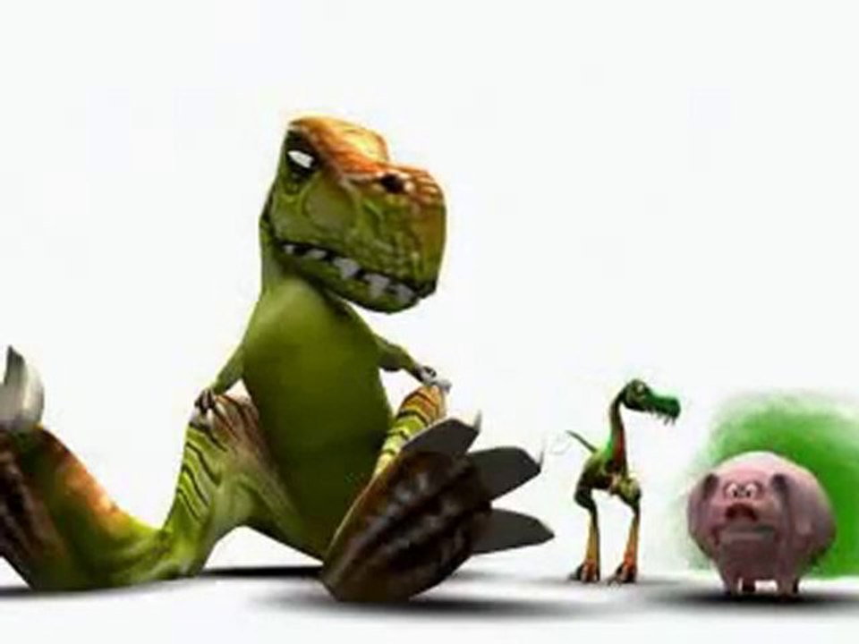 Concour de pet entre t rex petit dinosaure et cochon