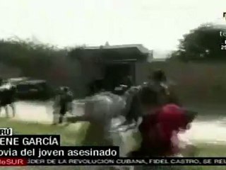 Disturbios en funeral de joven limeño asesinado por policí