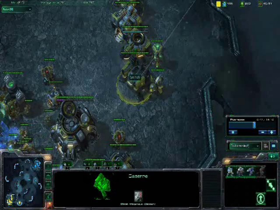 Match Starcraft II : Sarens (Terran) vs Lucifron (Protoss)