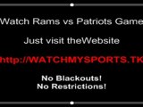 Where to Watch Rams vs Patriots Online for free