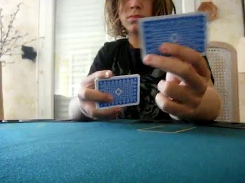 double ejection de carte xcm fioriture manipulation magie