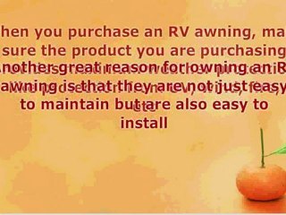 RV Awning-Its Importance
