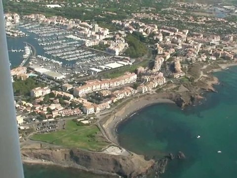 Promenade aérienne en ULM AX3 de Béziers au Cap d'Agde