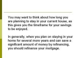 Mortgage Refinancing