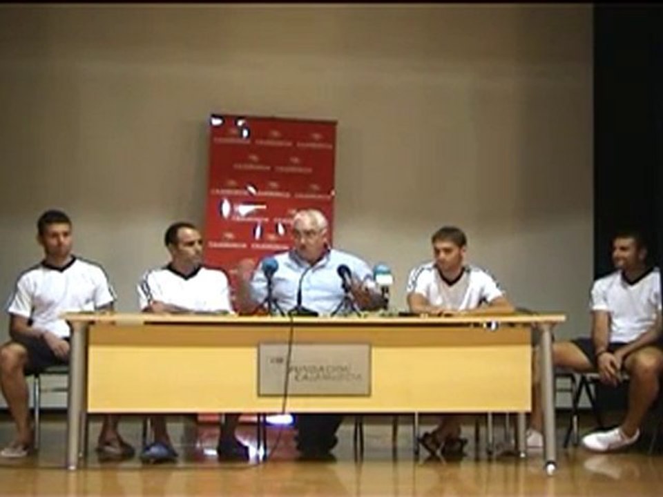 Presentación de la plantilla del Caravaca c.f. 2010/2011-2M