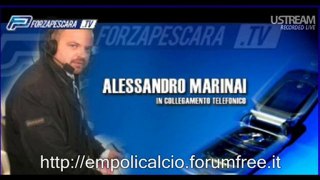 Alessandro Marinai a forzapescara.tv Presenta Empoli Pescara