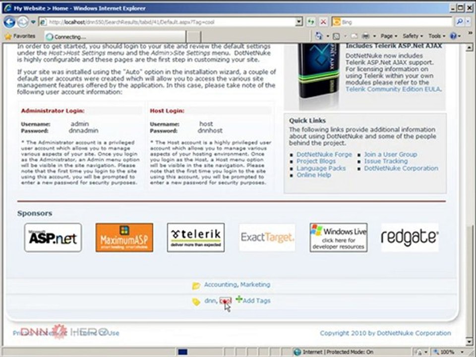 DotNetNuke Tutorial, Folksonomy Explained