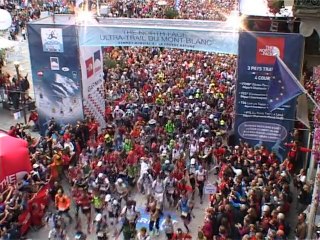 Départ au Mont-Blanc de l'Ultra-Trail